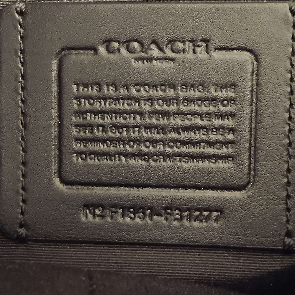 COACH MENS Case bag Black Cordura Leather Hamilton Brief Case Bag F31277 - Picture 4 of 6